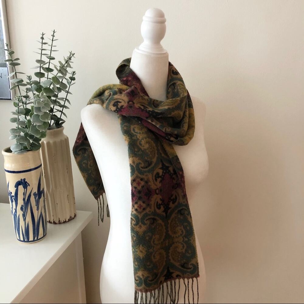 Patterned Fringe Made in Germany Scarf